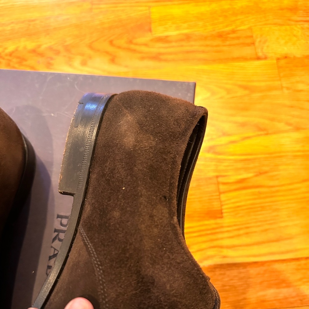Prada Derby men’s suede shoes - 9.5 - Picture 8 of 11